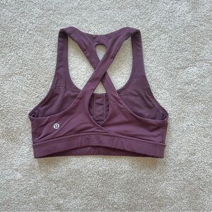 Lululemon Time To Sweat Bra, Arctic Plum, size 6
